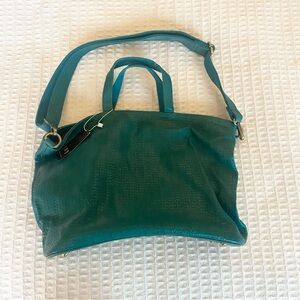 Joy Susan green vegan leather Shoulder Bag NWT
